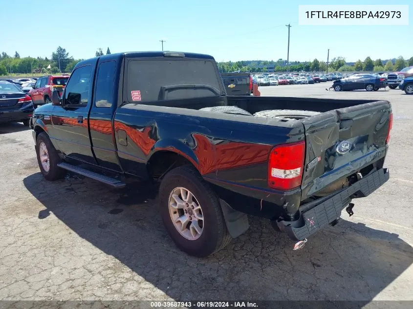 2011 Ford Ranger Xlt VIN: 1FTLR4FE8BPA42973 Lot: 39687943