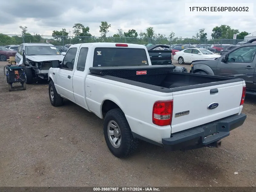 2011 Ford Ranger Xl VIN: 1FTKR1EE6BPB06052 Lot: 39887987