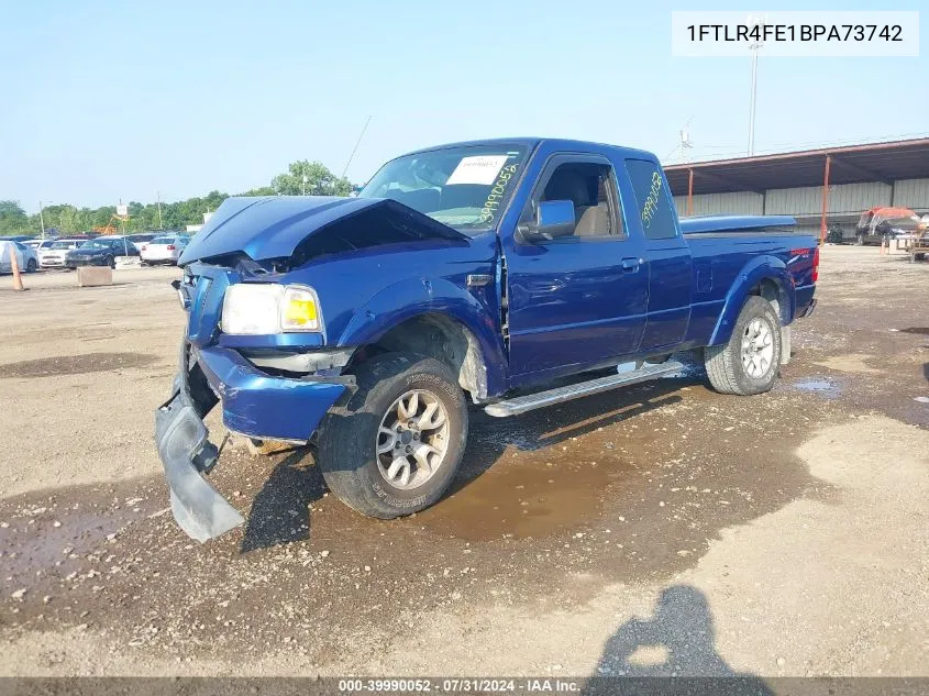 2011 Ford Ranger Sport VIN: 1FTLR4FE1BPA73742 Lot: 39990052