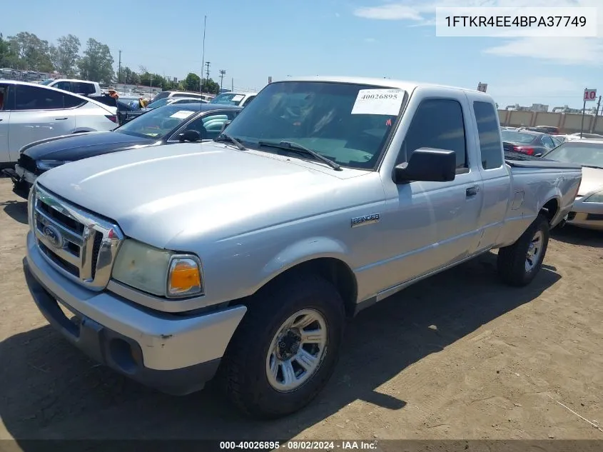 2011 Ford Ranger Xlt VIN: 1FTKR4EE4BPA37749 Lot: 40026895