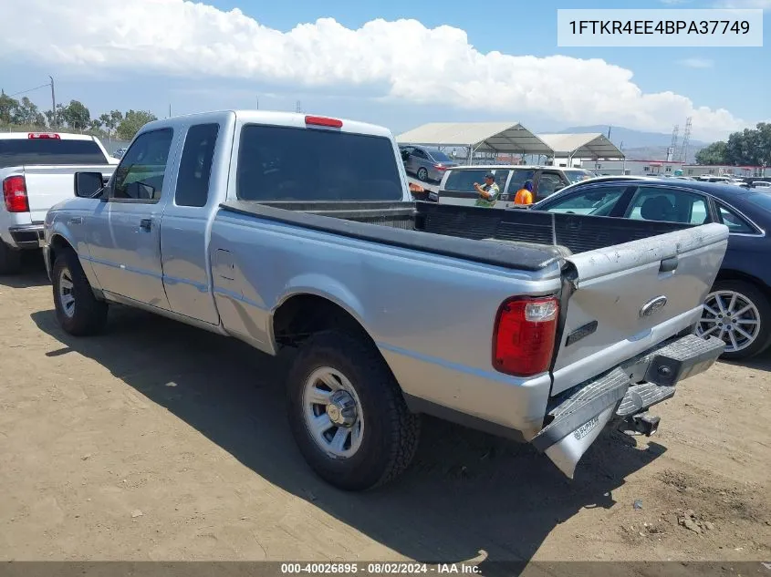 2011 Ford Ranger Xlt VIN: 1FTKR4EE4BPA37749 Lot: 40026895