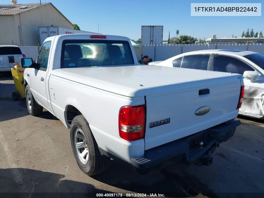 1FTKR1AD4BPB22442 2011 Ford Ranger Xl