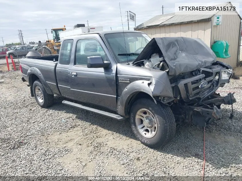 2011 Ford Ranger Sport VIN: 1FTKR4EEXBPA15173 Lot: 40102692