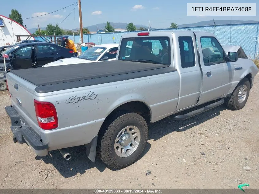 2011 Ford Ranger Xlt VIN: 1FTLR4FE4BPA74688 Lot: 40129333