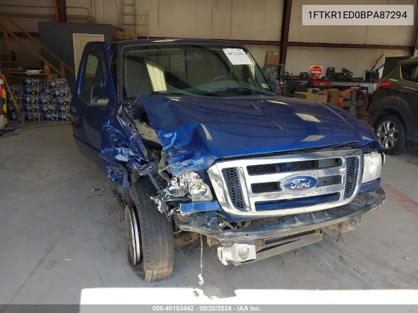 1FTKR1ED0BPA87294 2011 Ford Ranger Super Cab