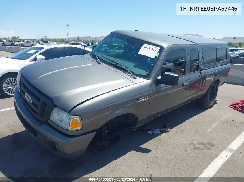 2011 Ford Ranger Xlt VIN: 1FTKR1EE0BPA57446 Lot: 40153521