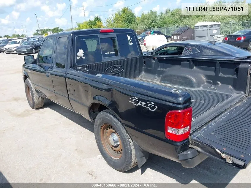 2011 Ford Ranger Xlt VIN: 1FTLR4FE8BPA71051 Lot: 40158668