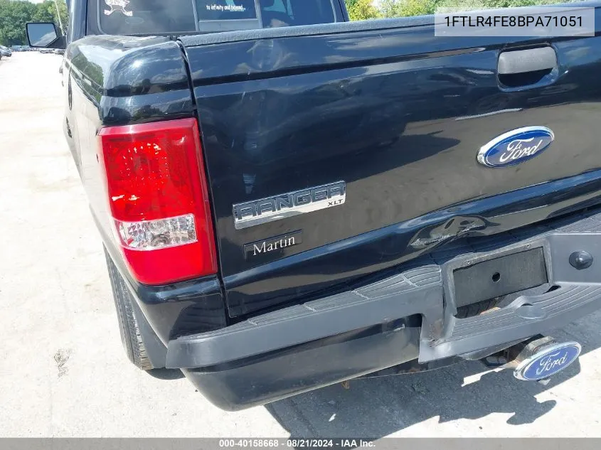 1FTLR4FE8BPA71051 2011 Ford Ranger Xlt