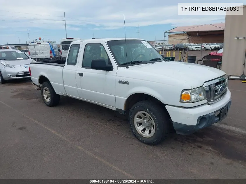 2011 Ford Ranger Xlt VIN: 1FTKR1ED8BPA39039 Lot: 40198104