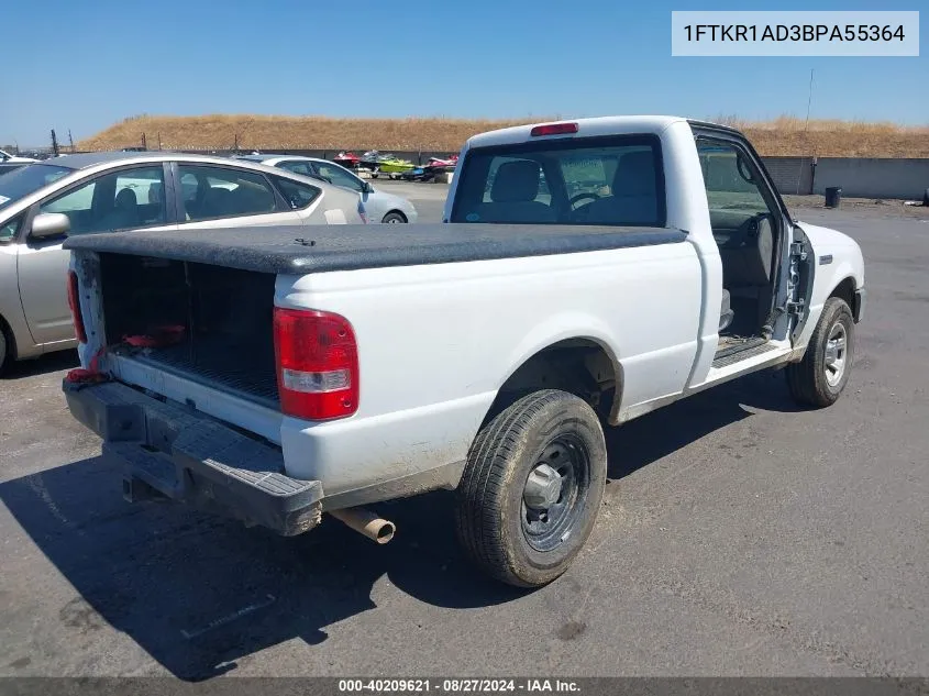 2011 Ford Ranger Xl VIN: 1FTKR1AD3BPA55364 Lot: 40209621