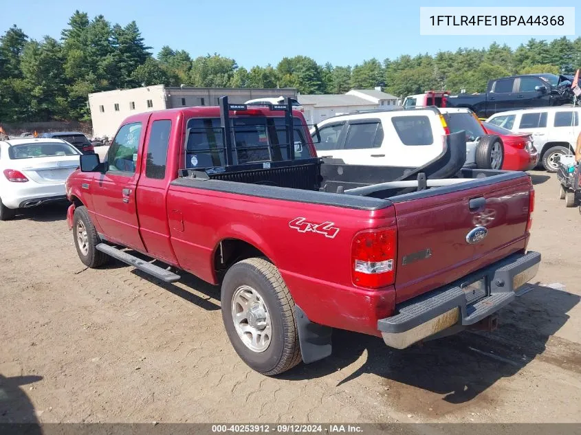 2011 Ford Ranger Xlt VIN: 1FTLR4FE1BPA44368 Lot: 40253912