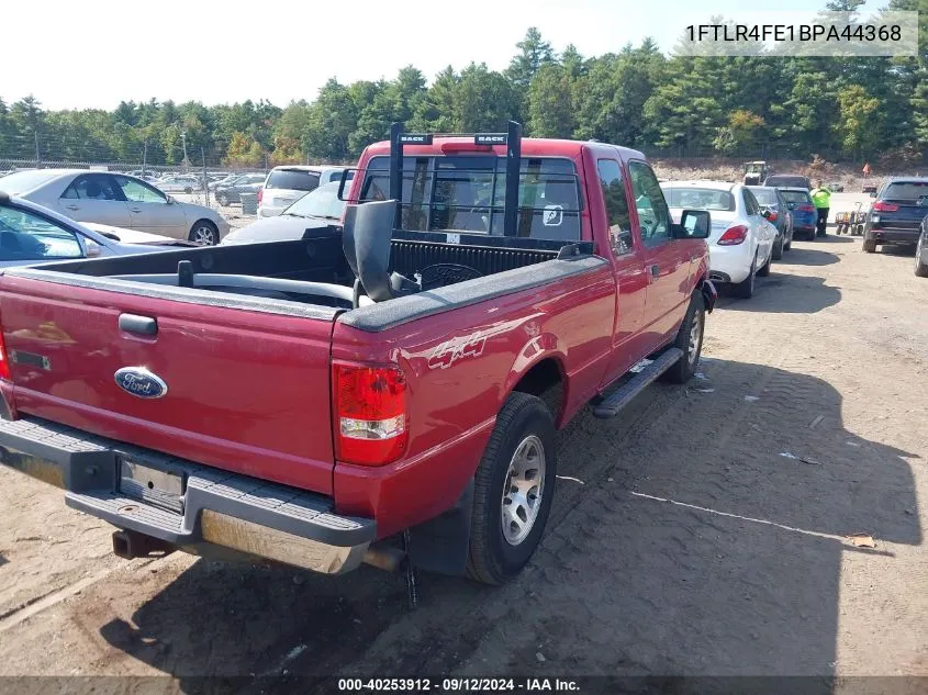 1FTLR4FE1BPA44368 2011 Ford Ranger Xlt