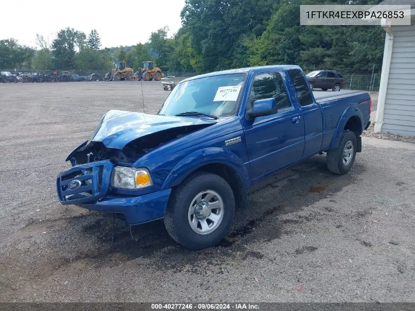 2011 Ford Ranger Sport VIN: 1FTKR4EEXBPA26853 Lot: 40277246