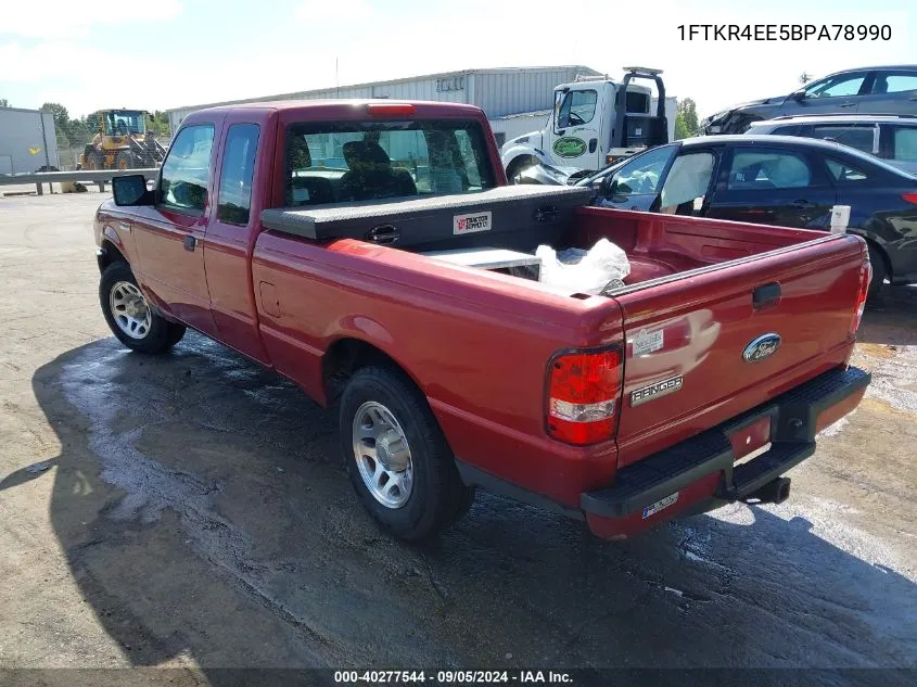 2011 Ford Ranger Xlt VIN: 1FTKR4EE5BPA78990 Lot: 40277544