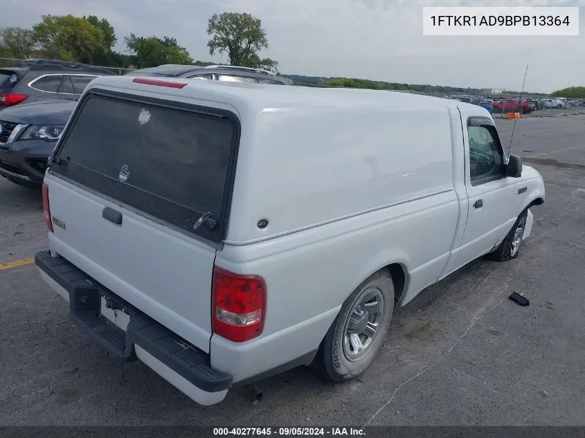 2011 Ford Ranger VIN: 1FTKR1AD9BPB13364 Lot: 40277645