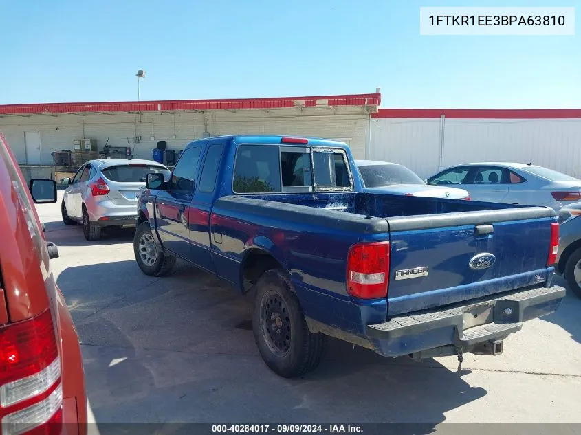 2011 Ford Ranger Xlt VIN: 1FTKR1EE3BPA63810 Lot: 40284017