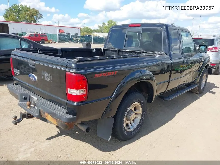 2011 Ford Ranger Sport VIN: 1FTKR1EE0BPA30957 Lot: 40376022