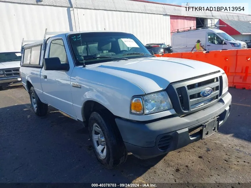 2011 Ford Ranger Xl VIN: 1FTKR1AD1BPA13954 Lot: 40378703