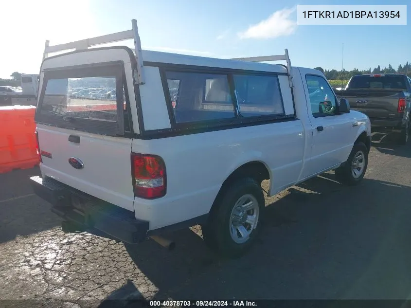 2011 Ford Ranger Xl VIN: 1FTKR1AD1BPA13954 Lot: 40378703