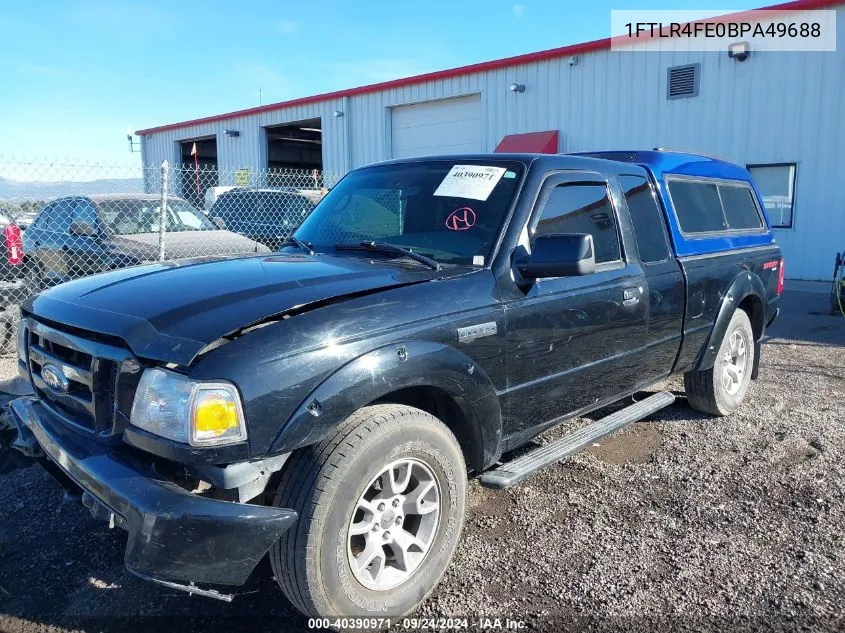 2011 Ford Ranger Sport VIN: 1FTLR4FE0BPA49688 Lot: 40390971