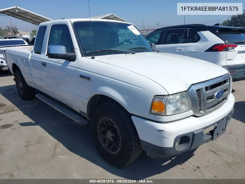 2011 Ford Ranger Xlt VIN: 1FTKR4EE8BPA81575 Lot: 40391074