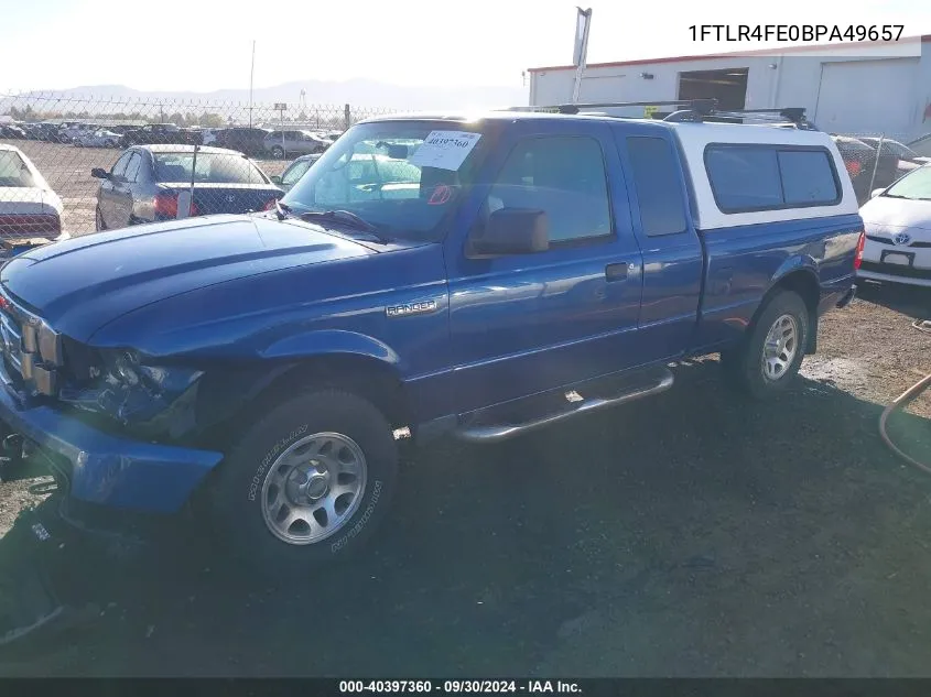 2011 Ford Ranger Xlt VIN: 1FTLR4FE0BPA49657 Lot: 40397360