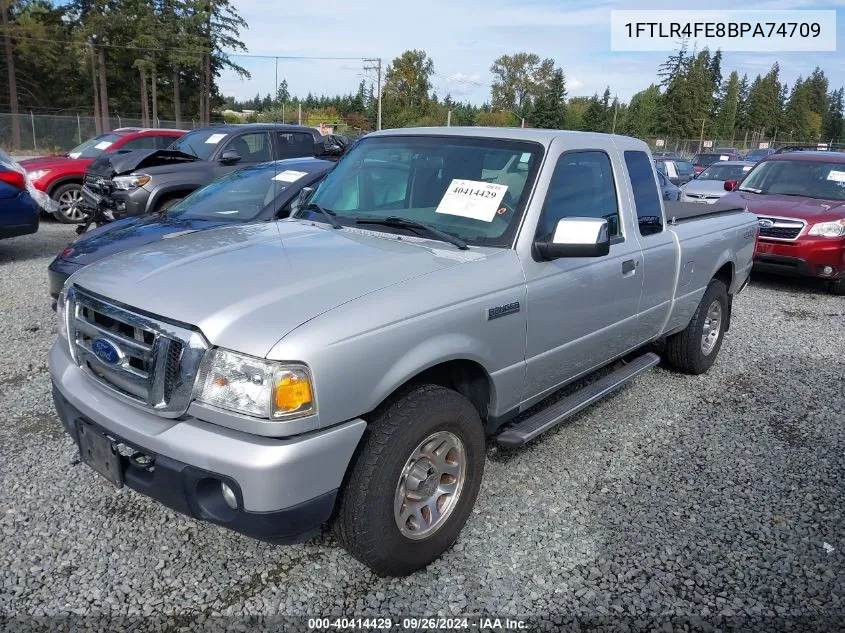 2011 Ford Ranger Xlt VIN: 1FTLR4FE8BPA74709 Lot: 40414429