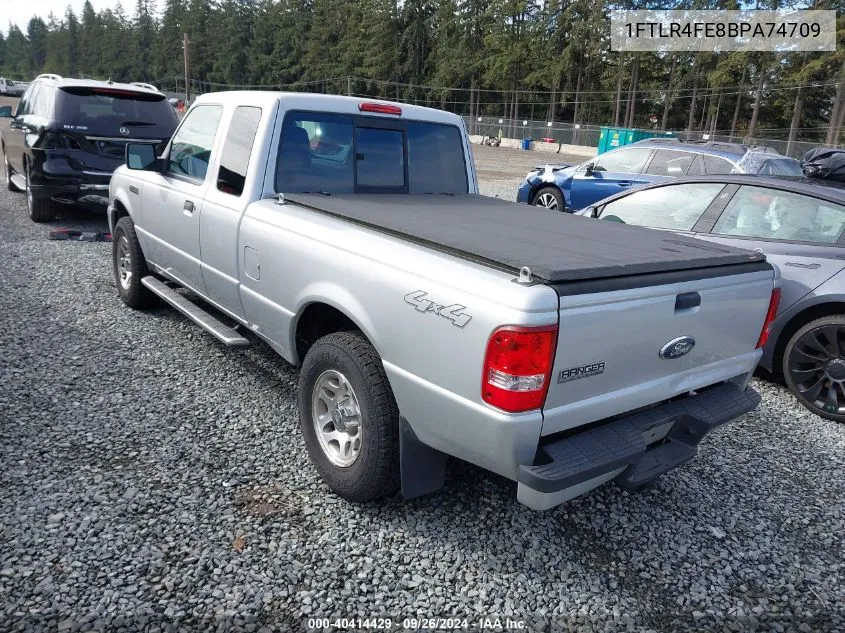 2011 Ford Ranger Xlt VIN: 1FTLR4FE8BPA74709 Lot: 40414429