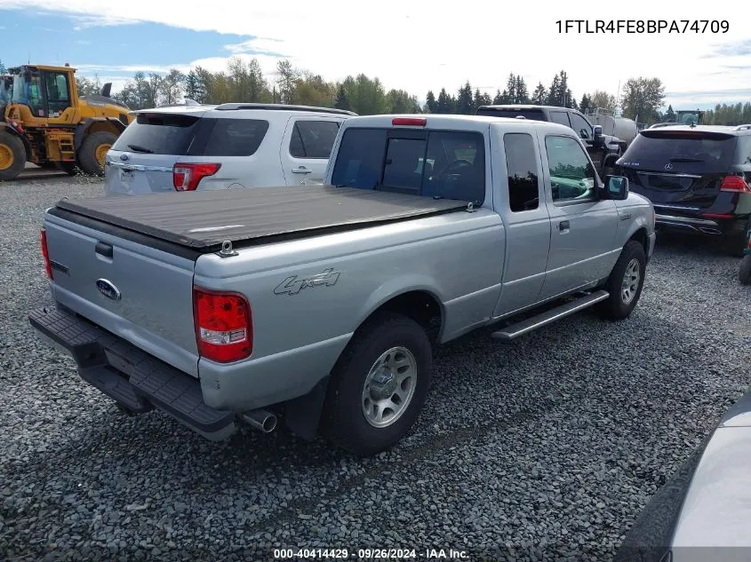 2011 Ford Ranger Xlt VIN: 1FTLR4FE8BPA74709 Lot: 40414429