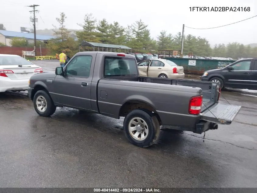 2011 Ford Ranger Xl VIN: 1FTKR1AD2BPA24168 Lot: 40414482