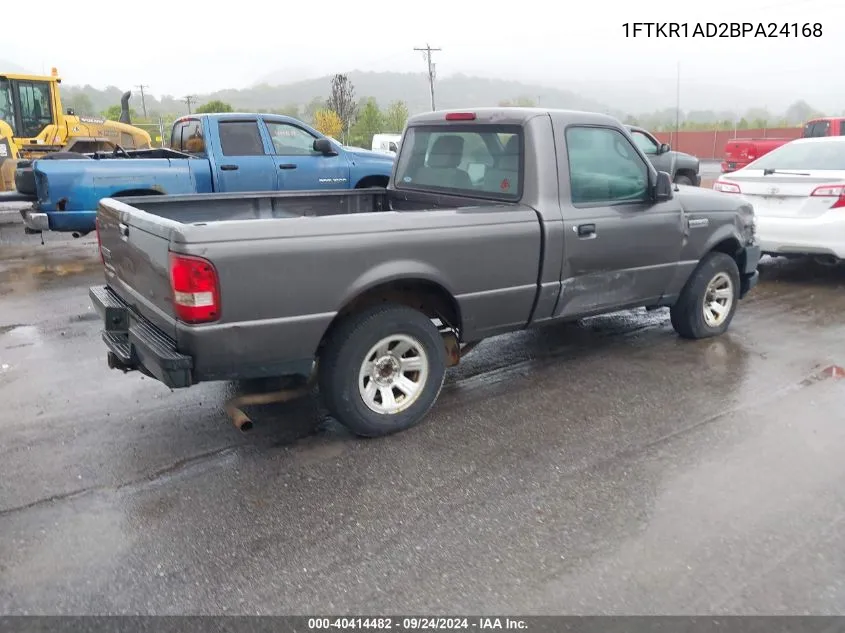 2011 Ford Ranger Xl VIN: 1FTKR1AD2BPA24168 Lot: 40414482