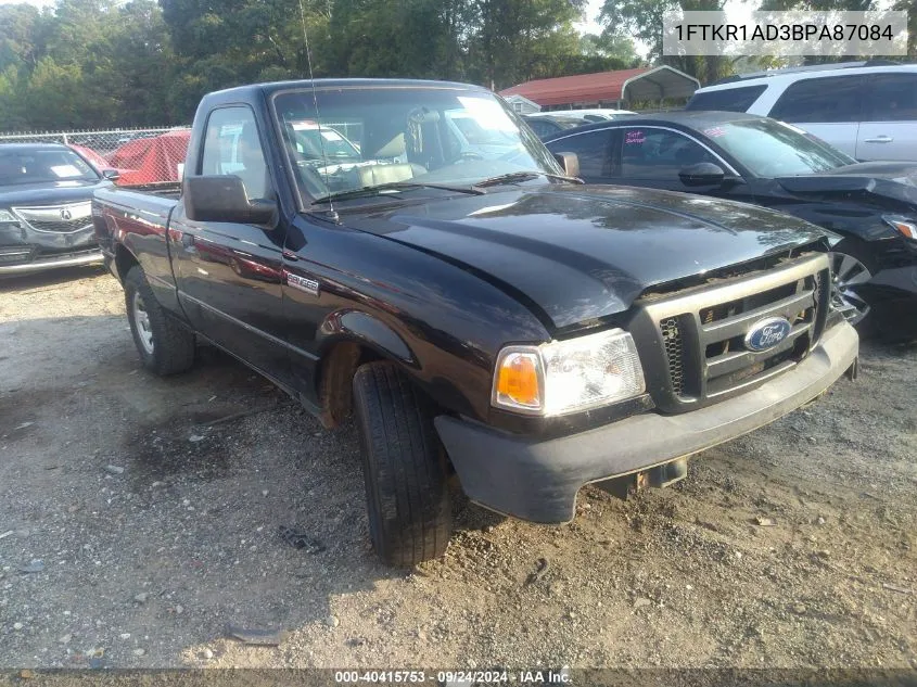 2011 Ford Ranger VIN: 1FTKR1AD3BPA87084 Lot: 40415753