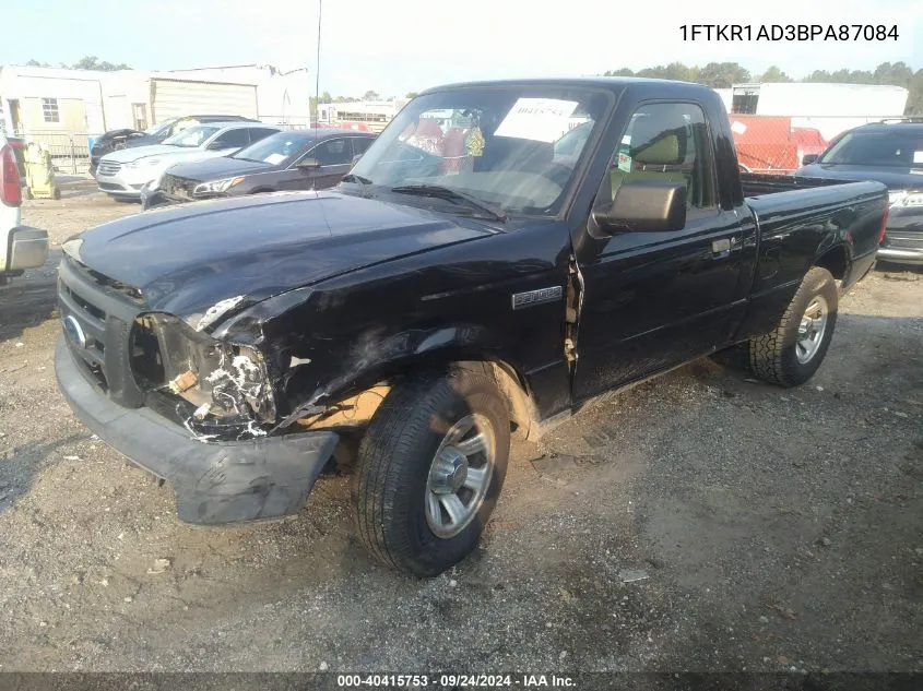 2011 Ford Ranger VIN: 1FTKR1AD3BPA87084 Lot: 40415753