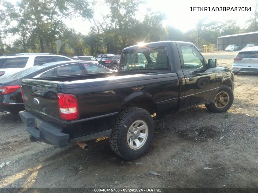 2011 Ford Ranger VIN: 1FTKR1AD3BPA87084 Lot: 40415753