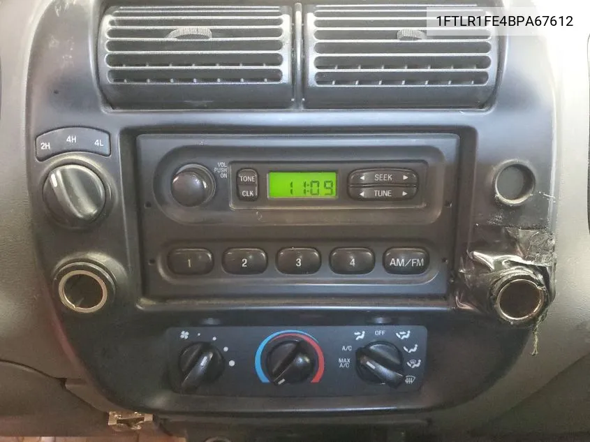 1FTLR1FE4BPA67612 2011 Ford Ranger Xl