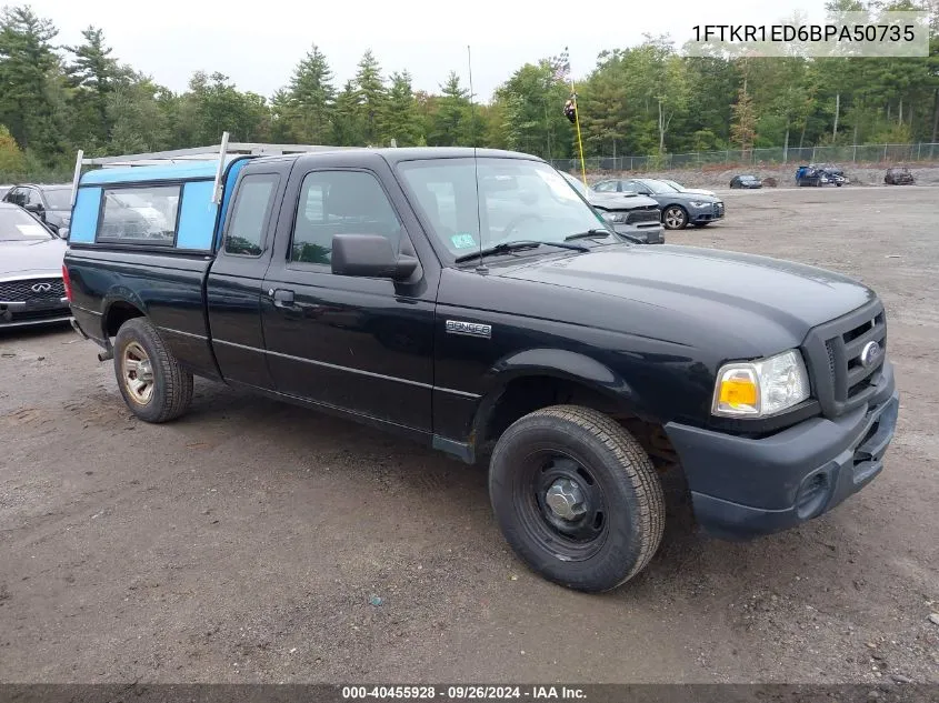 2011 Ford Ranger Xl VIN: 1FTKR1ED6BPA50735 Lot: 40455928