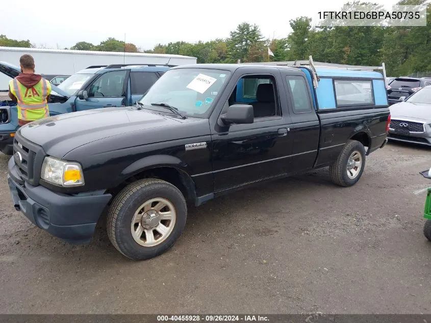 2011 Ford Ranger Xl VIN: 1FTKR1ED6BPA50735 Lot: 40455928