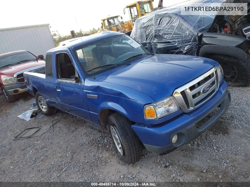 2011 Ford Ranger Xlt VIN: 1FTKR1ED6BPA29190 Lot: 40458714