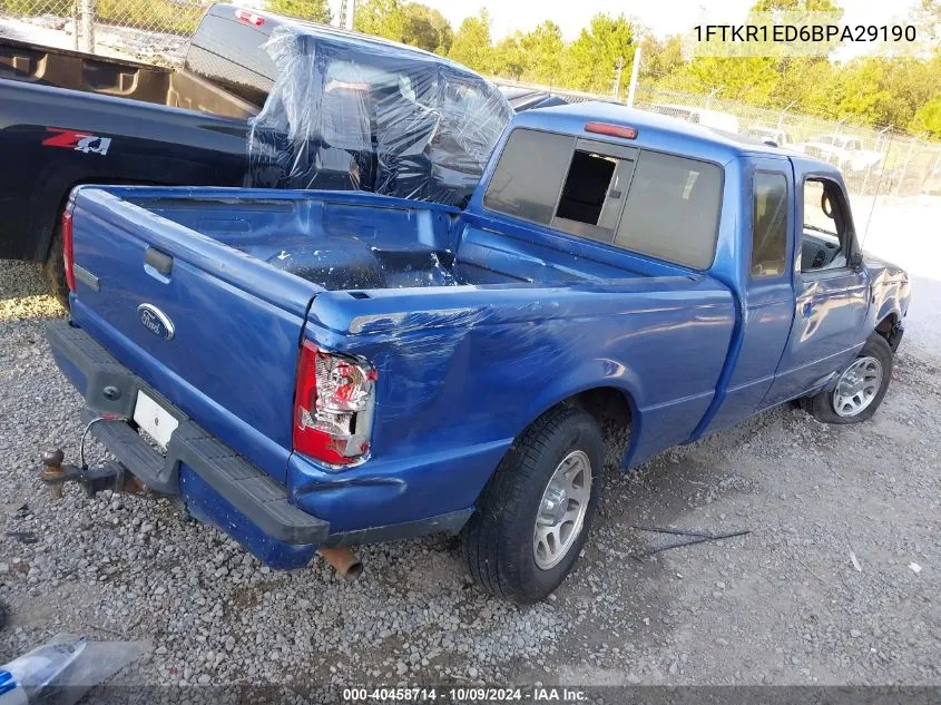 1FTKR1ED6BPA29190 2011 Ford Ranger Xlt