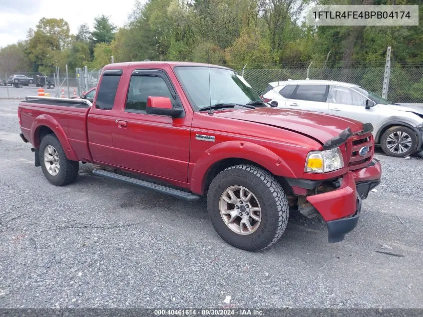 2011 Ford Ranger Sport VIN: 1FTLR4FE4BPB04174 Lot: 40461614