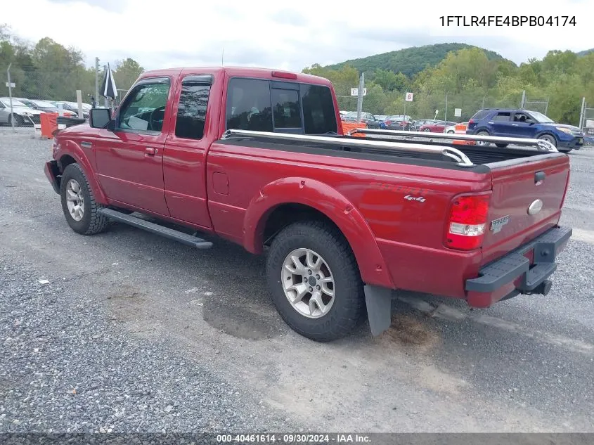 2011 Ford Ranger Sport VIN: 1FTLR4FE4BPB04174 Lot: 40461614