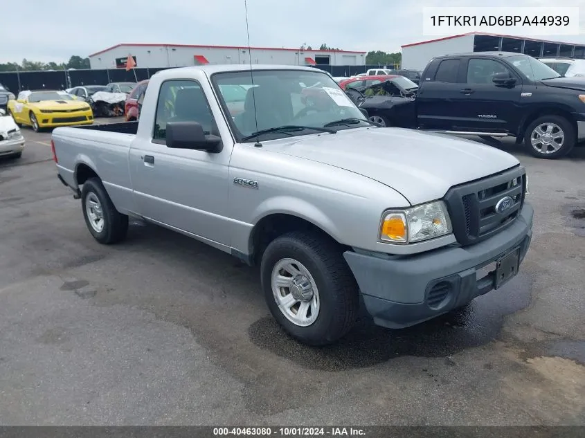 2011 Ford Ranger Xl VIN: 1FTKR1AD6BPA44939 Lot: 40463080