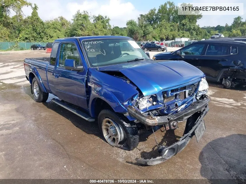 2011 Ford Ranger Sport VIN: 1FTKR4EE7BPB04165 Lot: 40478706