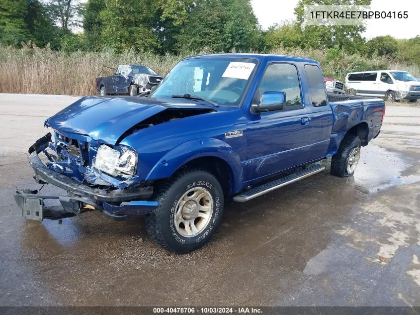 2011 Ford Ranger Sport VIN: 1FTKR4EE7BPB04165 Lot: 40478706