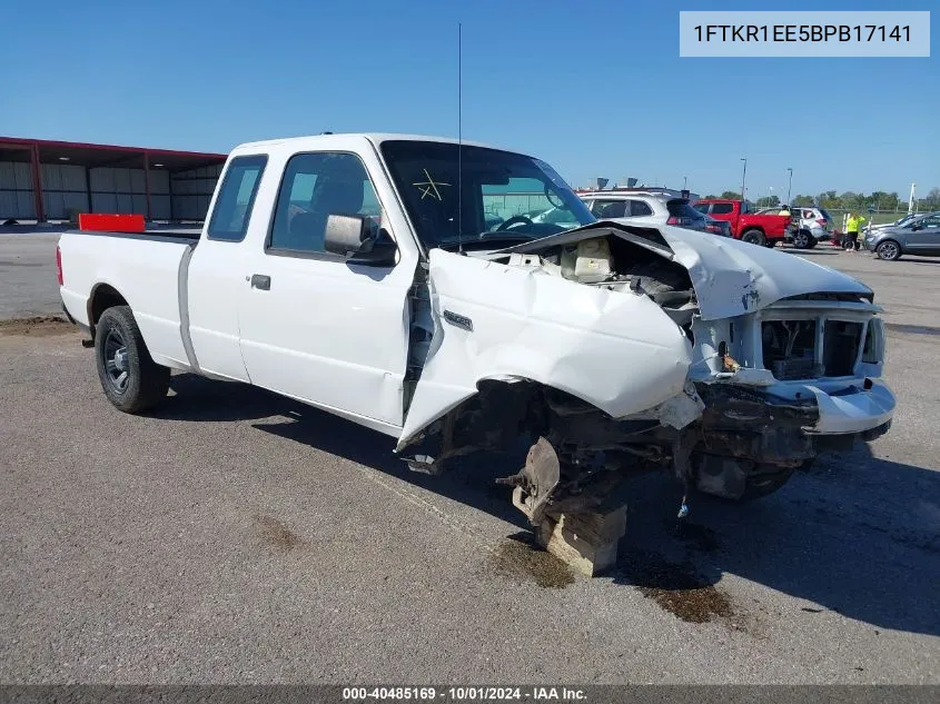 2011 Ford Ranger Xlt VIN: 1FTKR1EE5BPB17141 Lot: 40485169