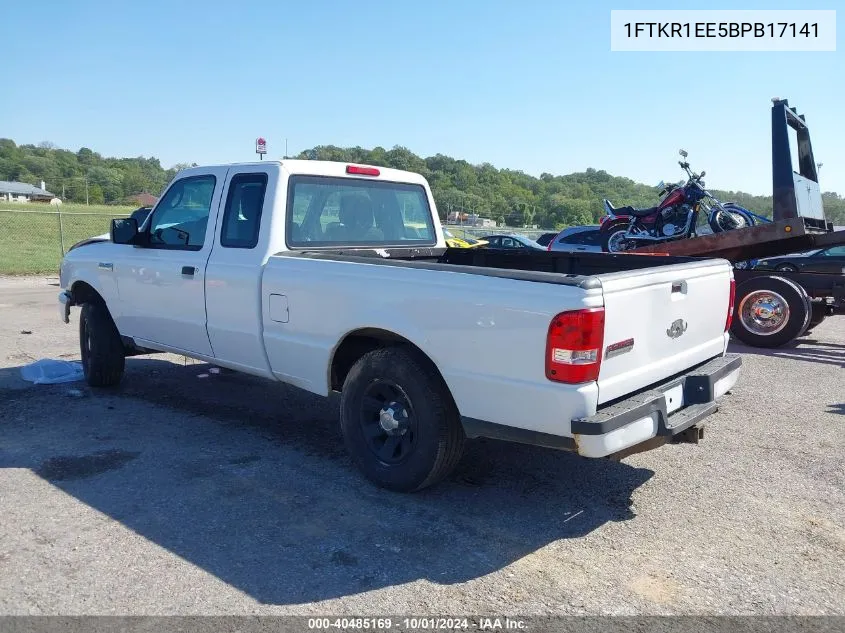 2011 Ford Ranger Xlt VIN: 1FTKR1EE5BPB17141 Lot: 40485169