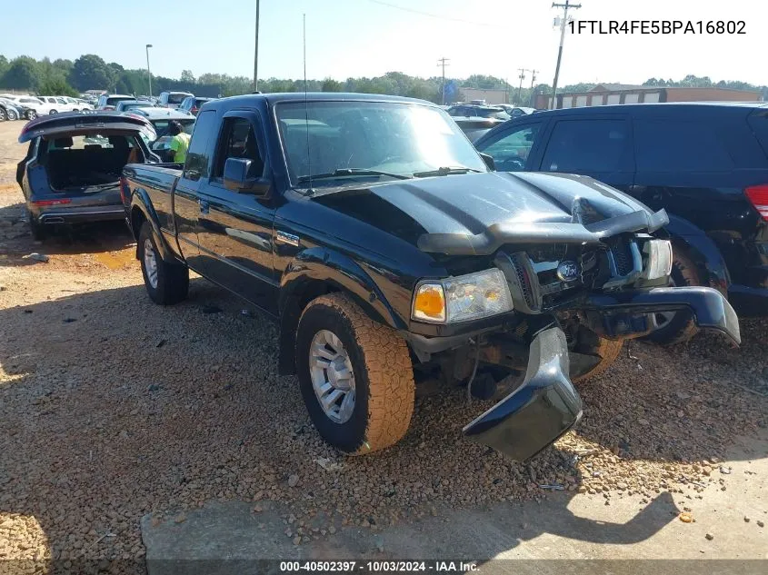 2011 Ford Ranger Sport VIN: 1FTLR4FE5BPA16802 Lot: 40502397