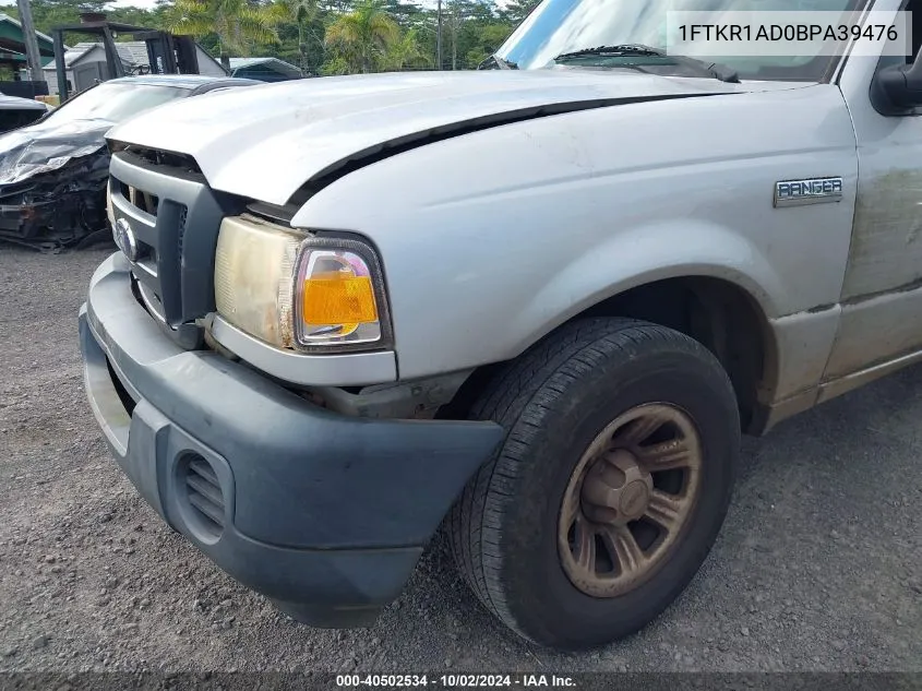 2011 Ford Ranger Xl VIN: 1FTKR1AD0BPA39476 Lot: 40502534