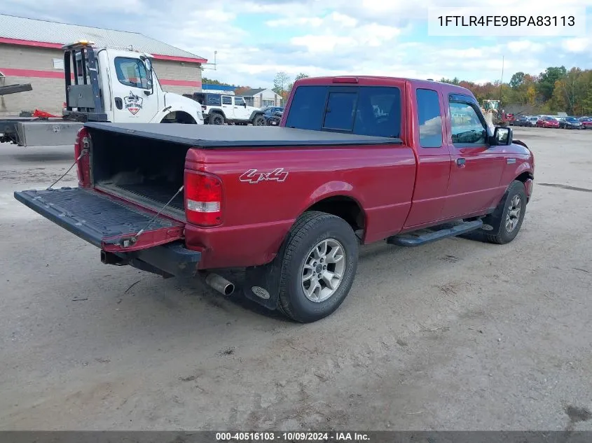 2011 Ford Ranger Xlt VIN: 1FTLR4FE9BPA83113 Lot: 40516103