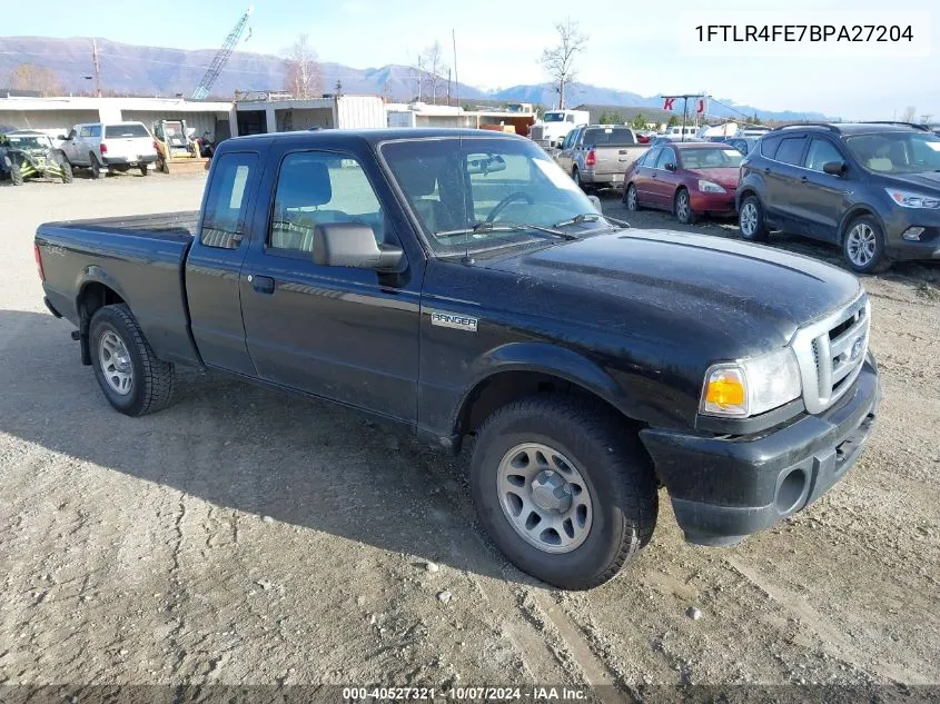 2011 Ford Ranger Xlt VIN: 1FTLR4FE7BPA27204 Lot: 40527321